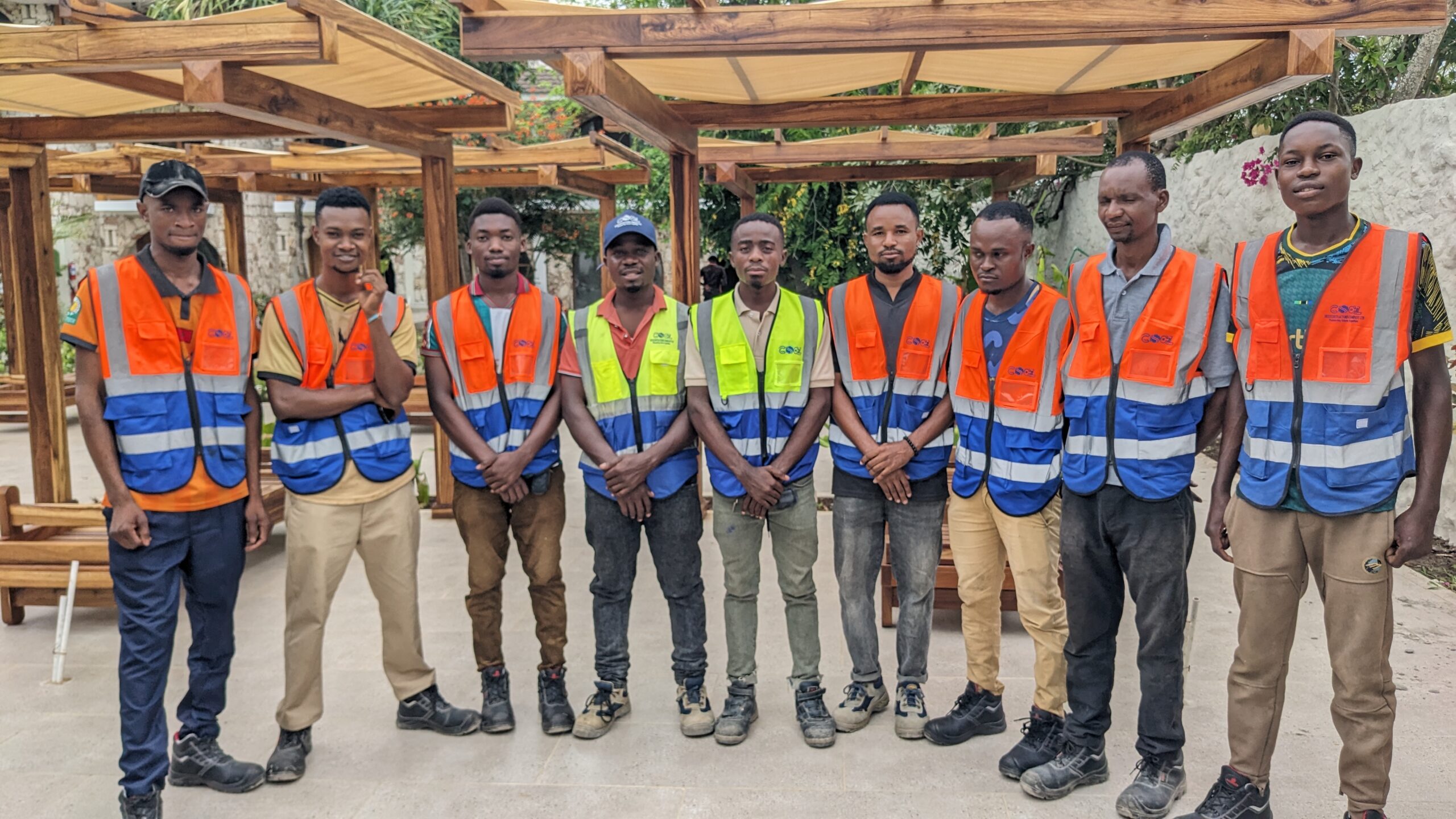CSCL installation crew outdoors in reflective vests